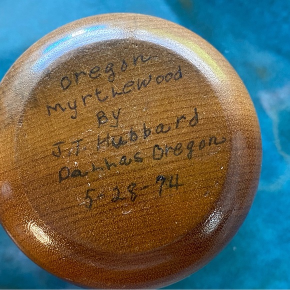 Vintage Hand Carved Myrtle Wood & Walnut Wood toothpick holders Lot of 3 - Picture 10 of 13